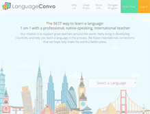 Tablet Screenshot of languageconvo.com